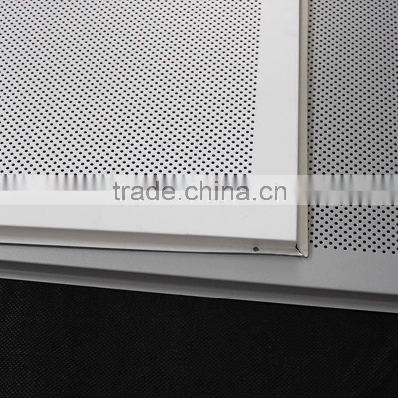 Fire Proofing Perforated Aluminum Sheet False Ceiling Tiles 600x600 mm