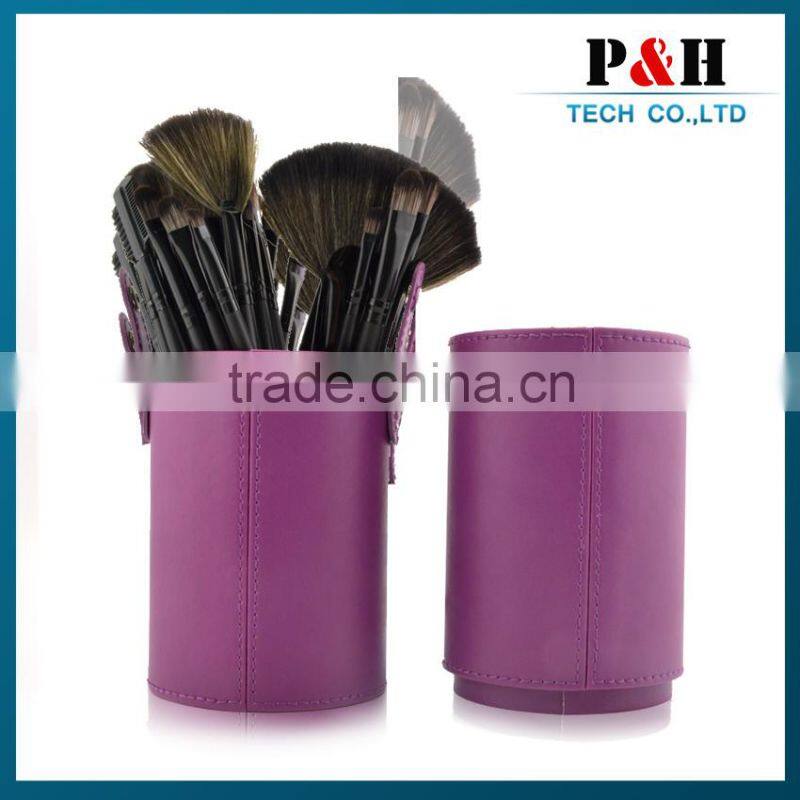 beauty box for Foundation brush leather brush box made in China shenzhen factory