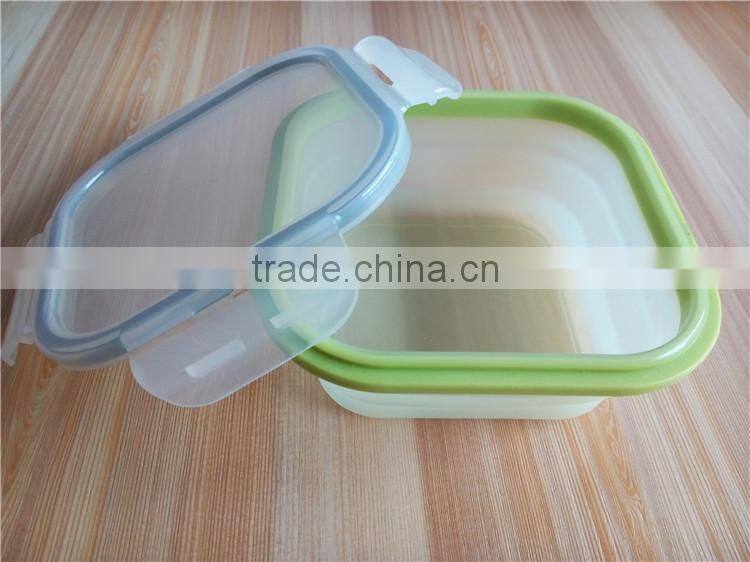 Factory directly sell for Silicone Collapsible storage container/Fresh Box