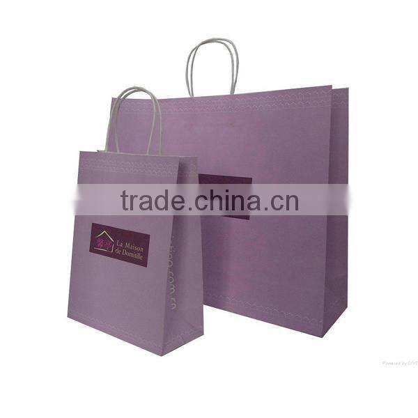 hand bag printing brown paper bag