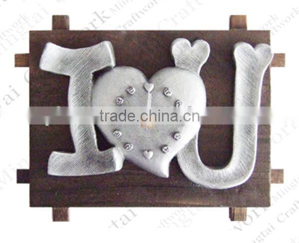 Marked with "LOVE" image clock