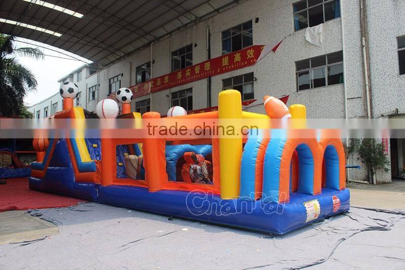 funny sports obstacle inflatable obstacles for kids & adults