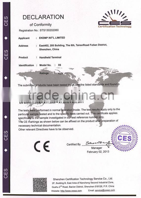 Good quality touch screen handheld PDA/POS barcode scaner