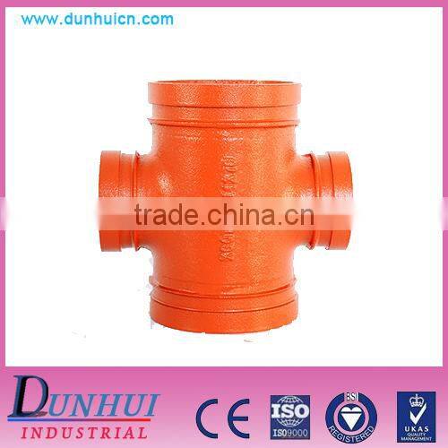 Using painting technology ductile iron Grooved reducing cross