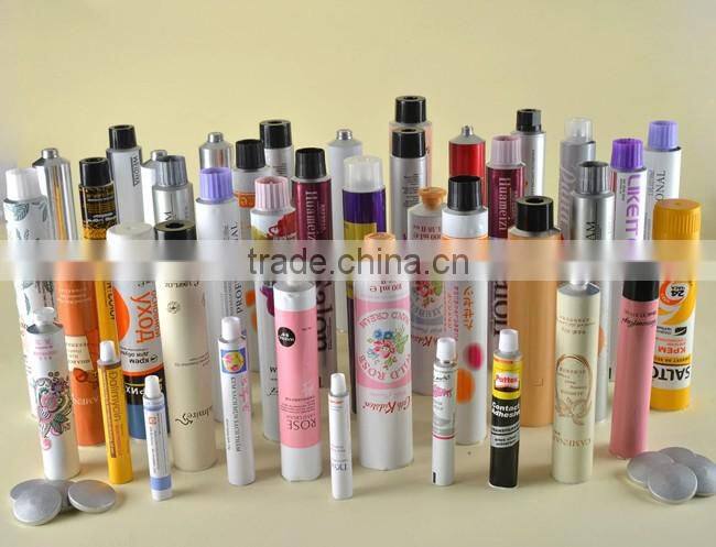 Newest factory sale collapsible cosmetic aluminum tube for packaging