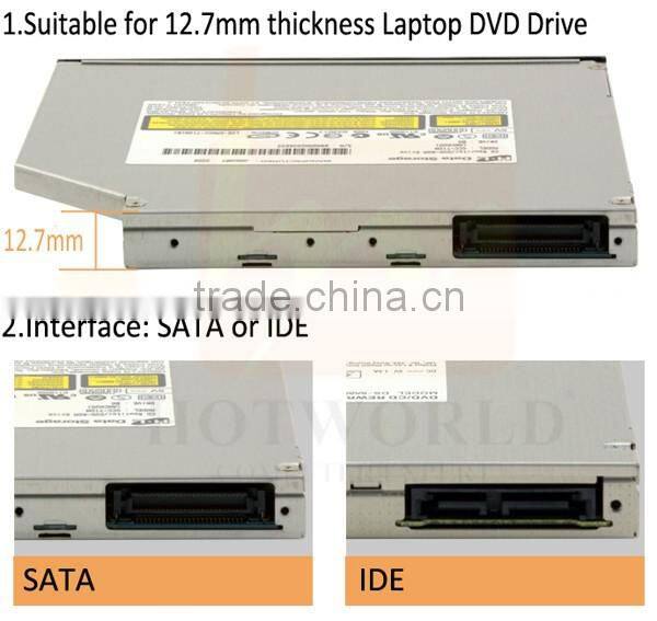 SATA Laptop DVD RW Drive External Caddy