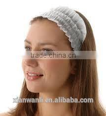 Disposable elastic spa headbands .Female's best choice !Hot selling