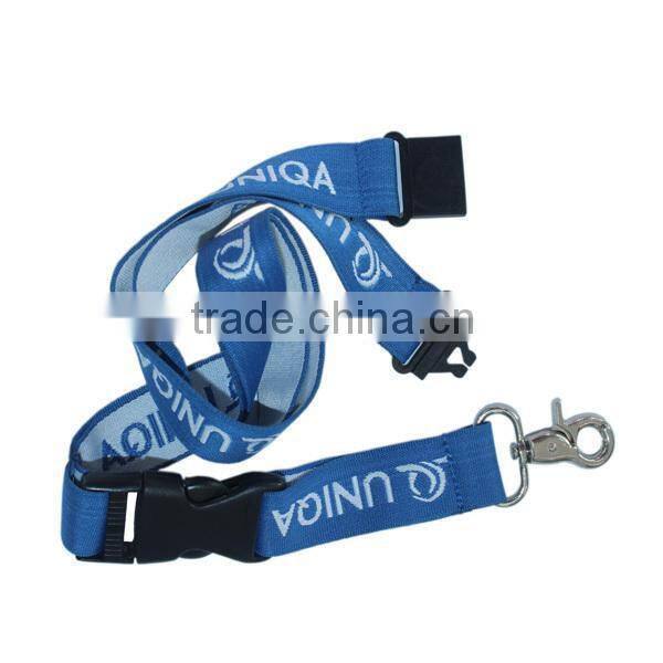 reflective printed satin lanyard
