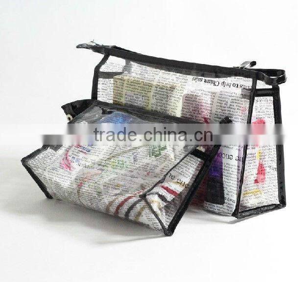 Beautiful Reusable Cheap Clear Plastic Zipper Makeup Bag