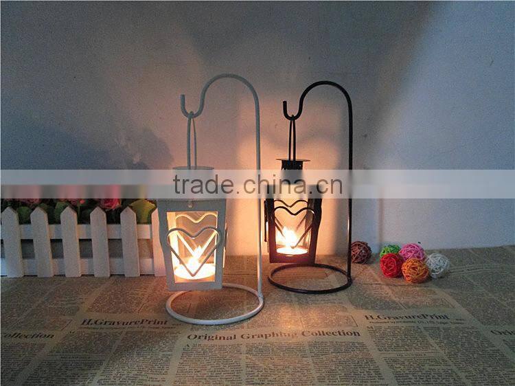 Heart shaped candlestick classical European-style metal candle holder