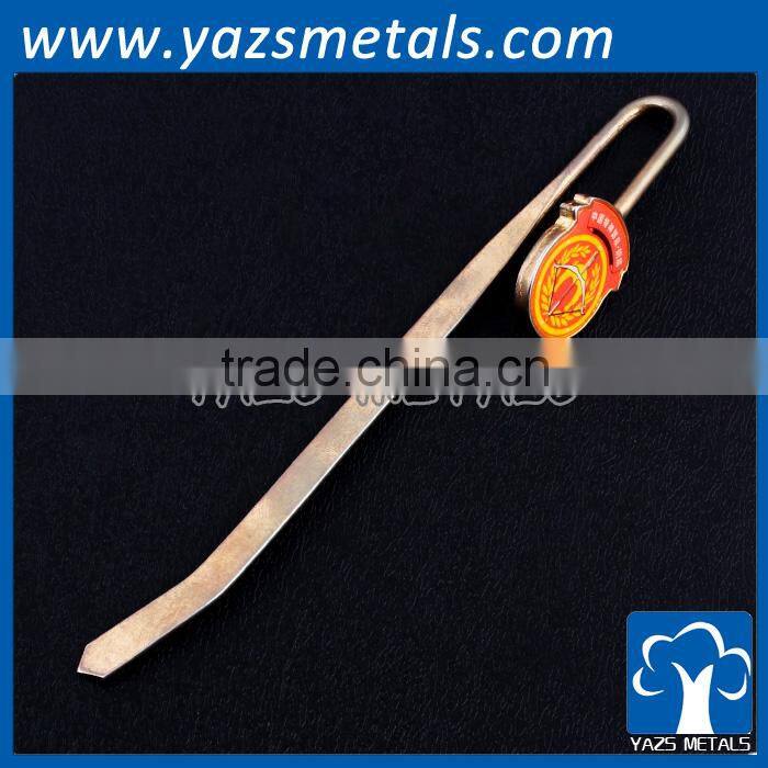 custom metal promotional bookmark in china factory