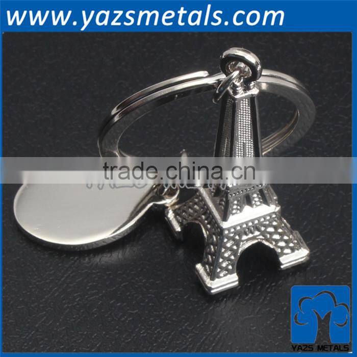 promotion 3D engrave custom keychain metal