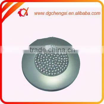 Purple Round Mini Leather Maked Up Pocket Mirror