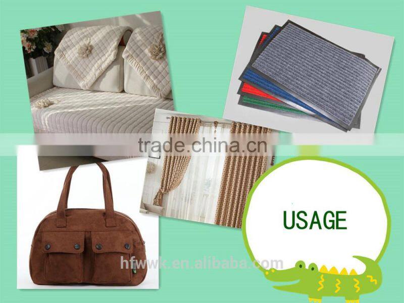 CHH-0805 new design 100% polyester plain fabric bonding with breathable coating fabric sofa headboard curtain upholstery fabric