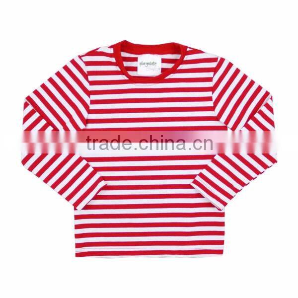 Hot sale long sleeve icing shirt oem service strip cotton shirt latest shirt designs for boys children's fall boutique clothing