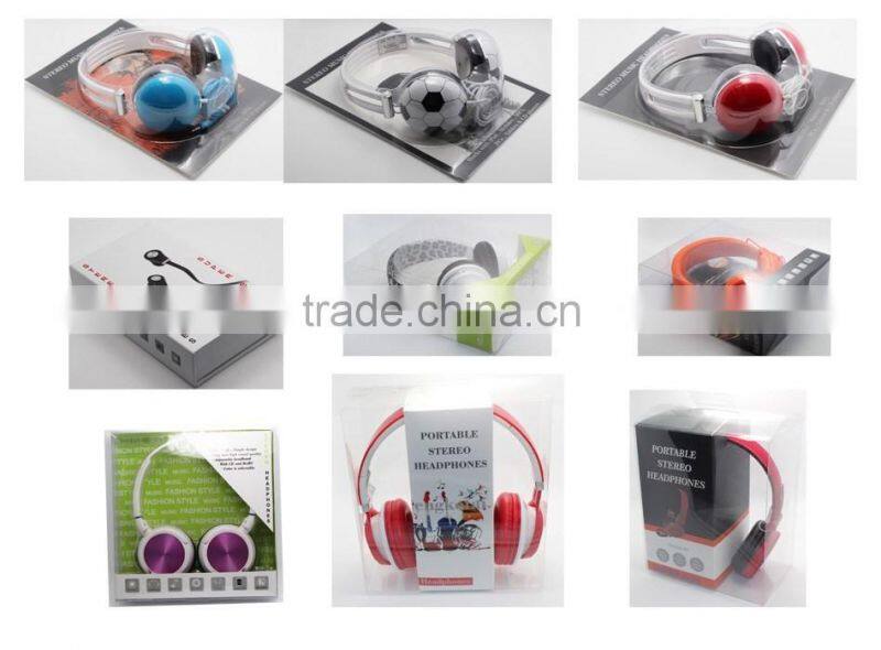 Free sample wood earphones in ear stereo with good sound earpiece