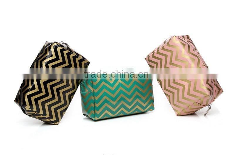 Europe Market Eco-Friendly Cosmetic Bag PVC Surface Material