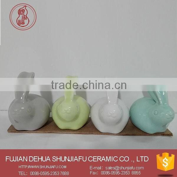 2016 Wholesale Easter Home Decor Ceramic Rabbit Figurines