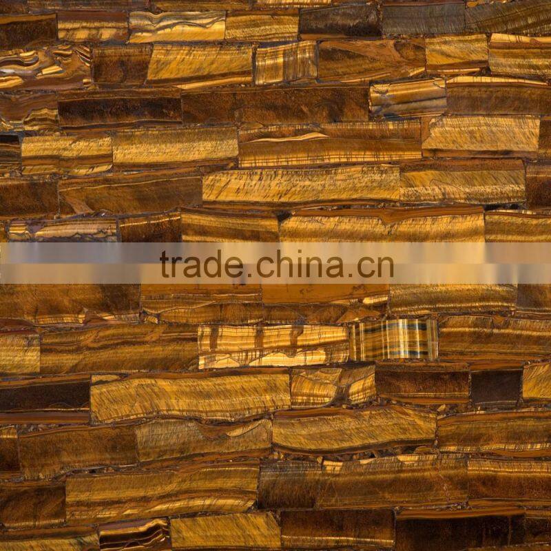Five Star Hotel Wall and Floor Decoration Yellow Tiger Eye Stone Price