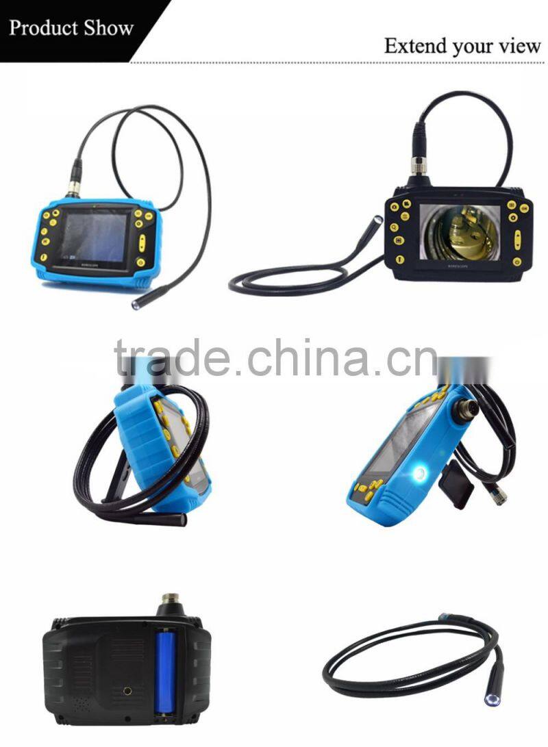 IP67 waterproof 450,000 pixels handheld video borescope for HVAC Troubleshooting