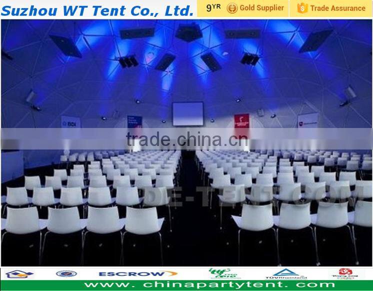 2016 Steel frame geodesic dome tent for party wedding