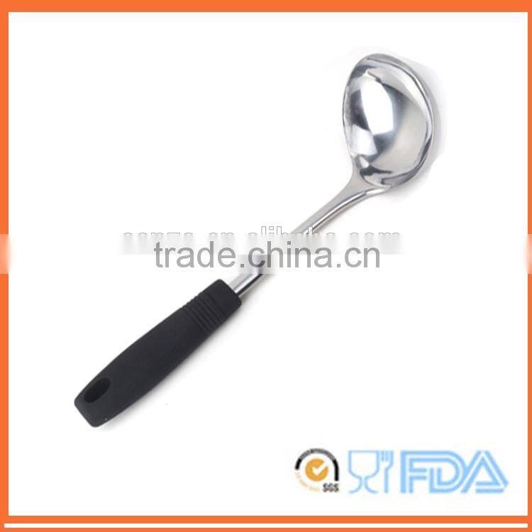 New Design ABS Handle Stainless Steel Soup Ladle Server Spoon