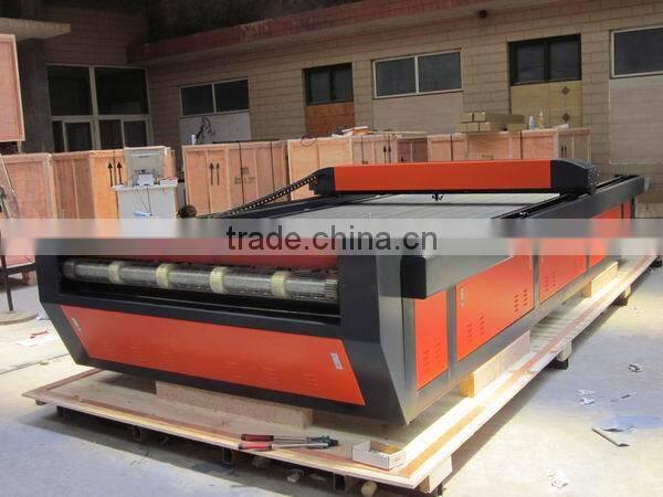 DW1626/DW1640 best price + high precision car cover laser cutting machine auto feed