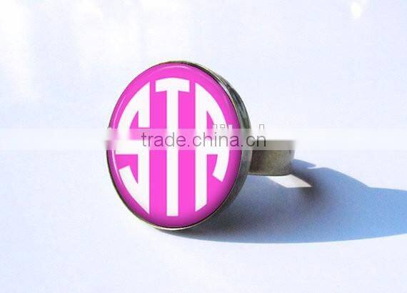 monogram earring 2016 glass new design monogram jewelry