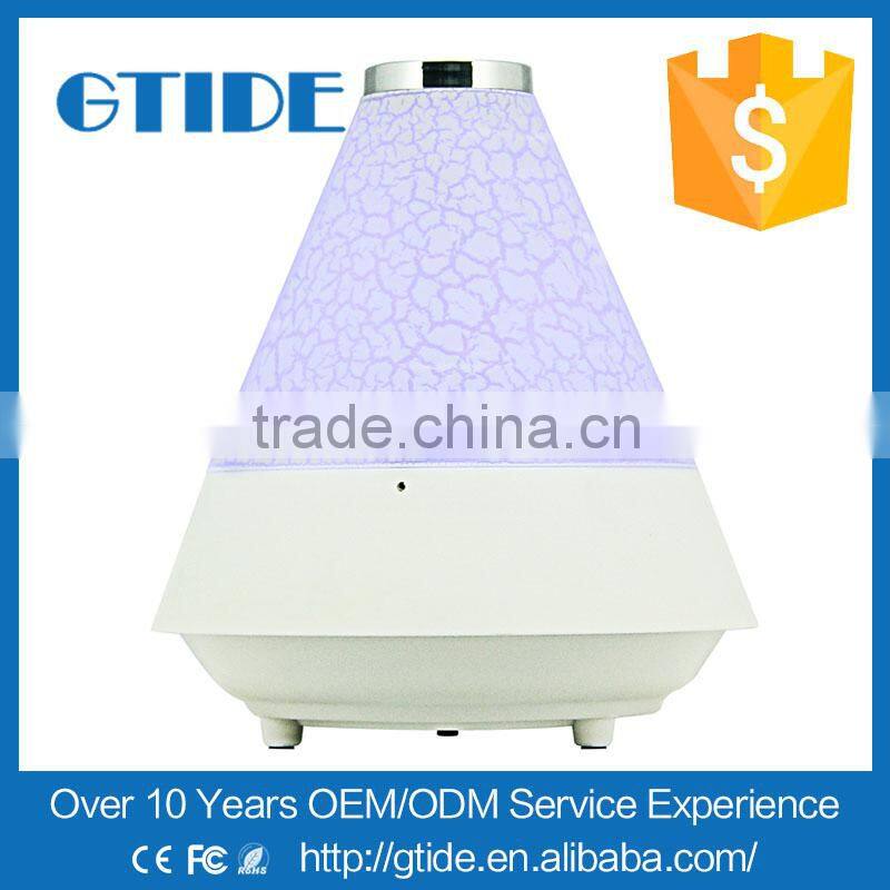 Private mould Wireless Smart Mini Stereo Rechargeable 7 Color Changing Bluetooth Led Speaker Support Alarm Clock/FM/TF card