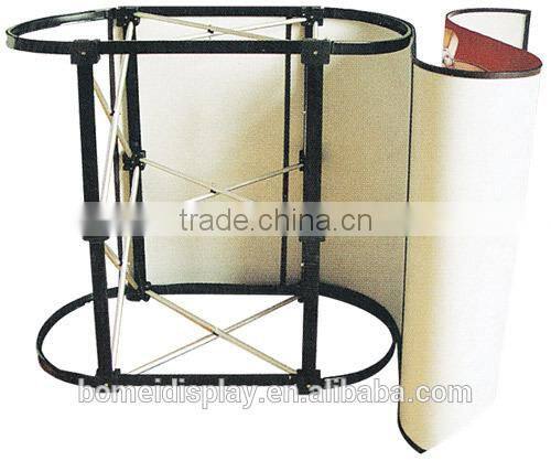 Portable folding metal pop up promotion desk for trade show