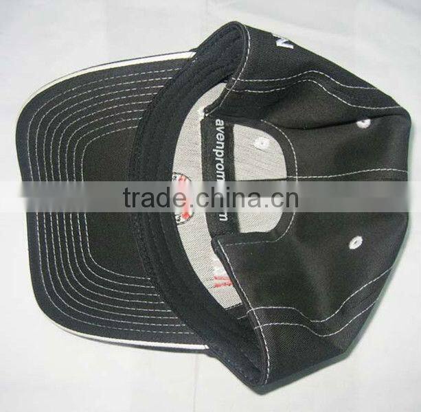 wholesale black embroiderd golf cap