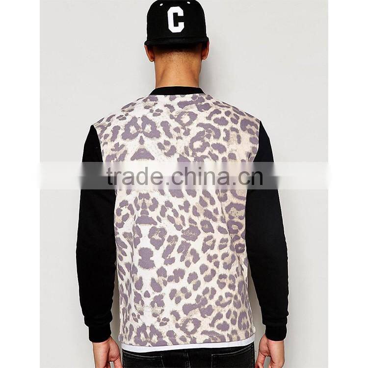 Daijun oem fashion sublimation printing cotton men's slim hoodie jacket coat sweatshirt