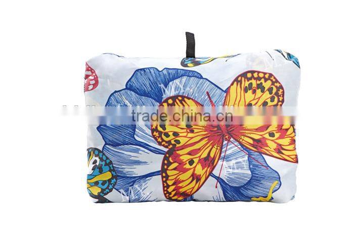 China Fashion Design Printing Cheap Polyester Foldable Luggage Travelling Bag