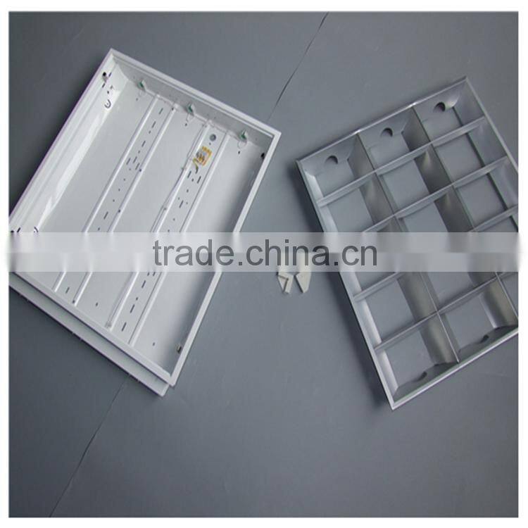 T8 grid fluorescent ceiling light fixture