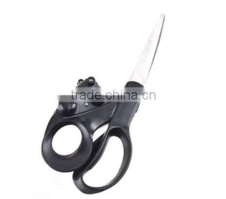 High quality straight fast laser guided fabric/paper scissors , sewing laser scissors