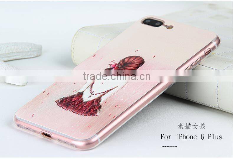 Wholesale TPU custom printed phone case for iphone 7, for iphne 7 plus back cover case