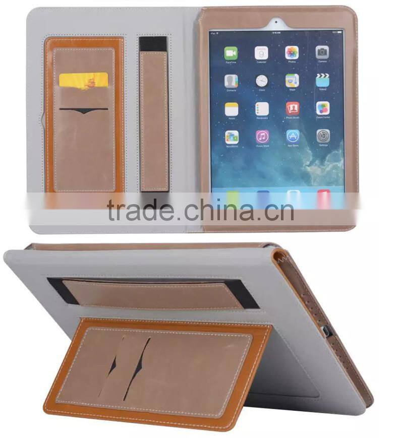 New premium handheld leather case for ipad mini, for ipad mini case, for mini ipad leather case with stand