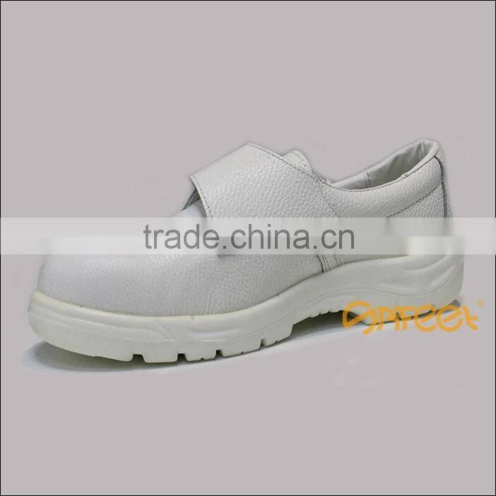 China brand leather PU injection chemical lab steel toe safety shoes for women and sanitary boots SA-6118