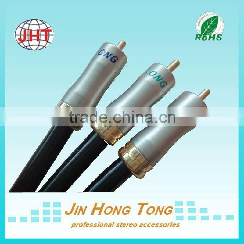 AV Cable 3RCA-3RCA Audio CableHigh-end dual RCA plug AV Cable/JF-886AV Cable/ AV Cable