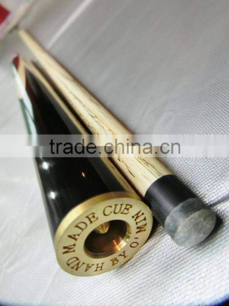 Classic 0min 3/4-pc snooker cue ash wood ebony snooker cue stick