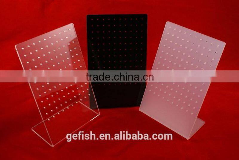 L shape Acrylic Earrings display