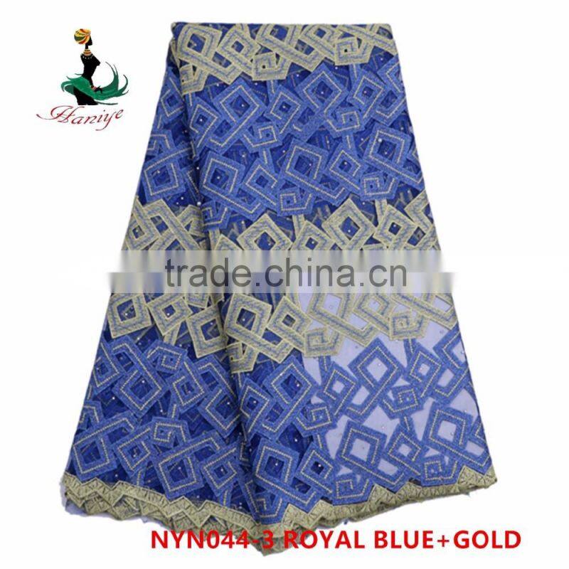 2016 Haniye african Accessories Tulle Lace Fabric For Women Dress/NYN44