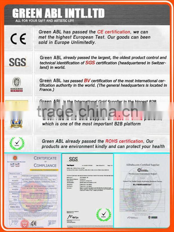 New product stainless steel glass balcony railing