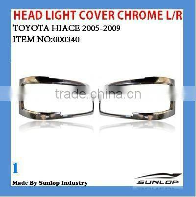 #000339 Chrome tail lamp cover Tail light Cover for toyota hiace