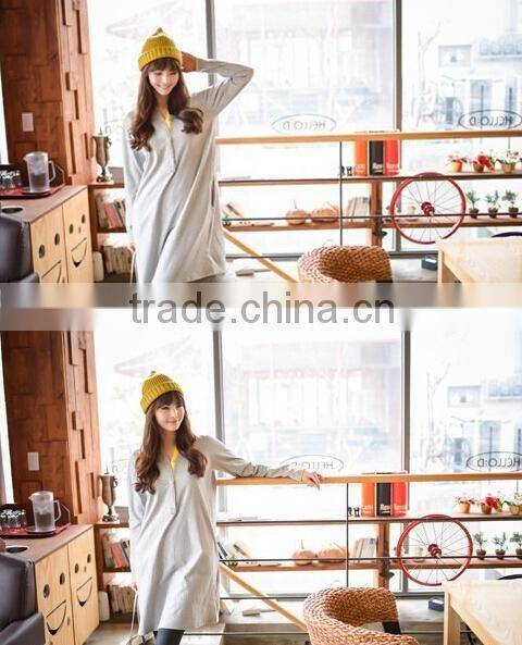 2016 new design autumn nursing dress, fashion maternity dress, korean maternity clothes