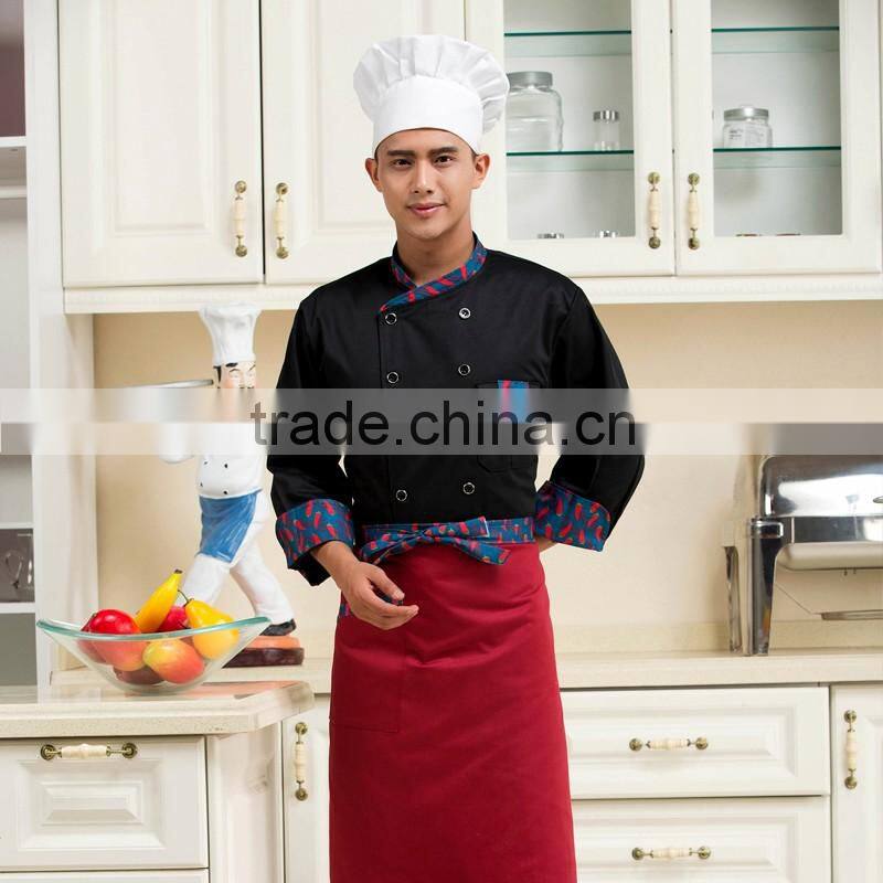 customized with good quality double breasted chef coats for sale