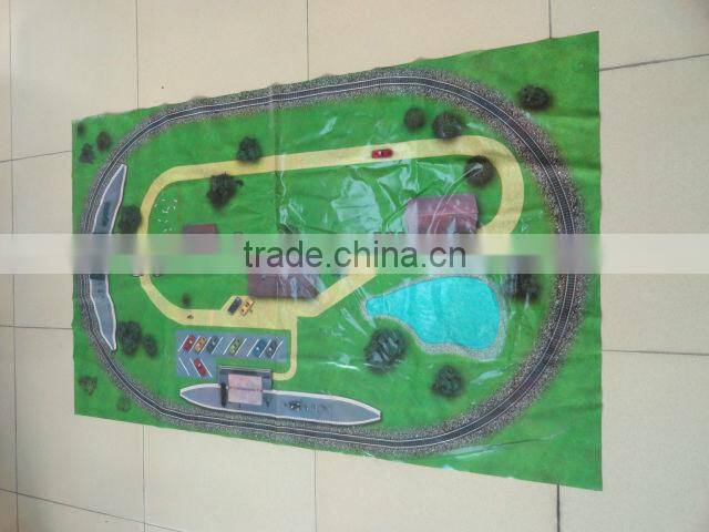 outdoor plastic vinyl picnic mat with red checked design