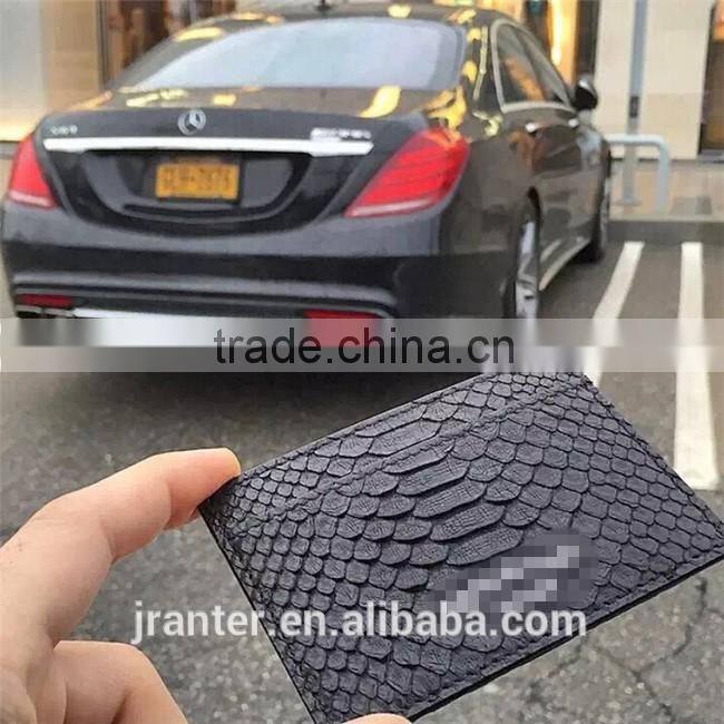 Luxury custom credit card holder wholesale python leather business card holder