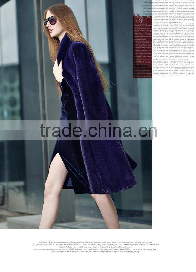Factory sale full Length female mink fur coat for sex women