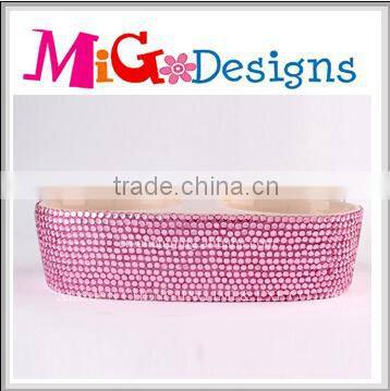 OEM Customized Purple Bling Ceramic Pet Bowls